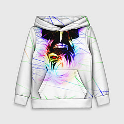 Толстовка-худи детская Аниме Токийский Гуль Канеки Кен, цвет: 3D-белый