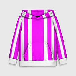 Детская толстовка Color white pink stripes