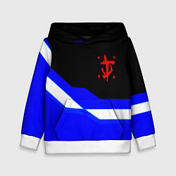 Толстовка-худи детская Doom sport geometry, цвет: 3D-белый