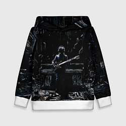 Детская толстовка Линейный силуэт музыканта