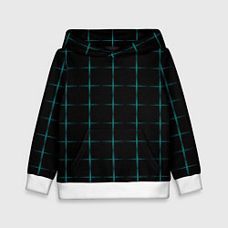 Толстовка-худи детская Color black blue crosses, цвет: 3D-белый