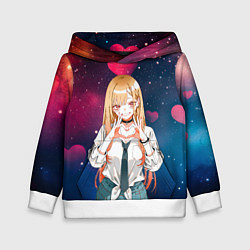 Толстовка-худи детская Марин Китагава с любовью - Эта фарфоровая кукла вл, цвет: 3D-белый