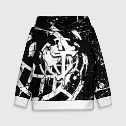 Толстовка-худи детская Doom smile game, цвет: 3D-белый