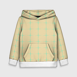 Детская толстовка Color beige green crosses