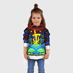 Толстовка-худи детская Doom hyper monster, цвет: 3D-белый — фото 2