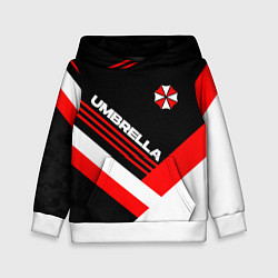 Толстовка-худи детская Umbrella - classic uniform, цвет: 3D-белый