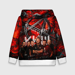 Толстовка-худи детская Король и Шут - КИШ, цвет: 3D-белый