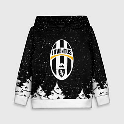 Толстовка-худи детская Ювентус новый год, цвет: 3D-белый
