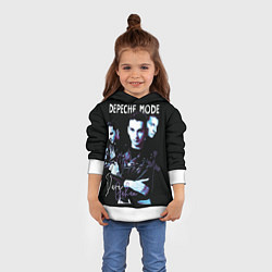 Толстовка-худи детская Dave Gahan Depeche Mode rose, цвет: 3D-белый — фото 2