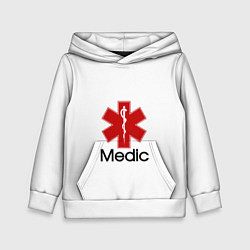 Толстовка-худи детская Медик, цвет: 3D-белый