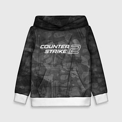 Толстовка-худи детская Контр cтрайк два, цвет: 3D-белый