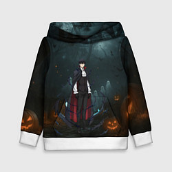 Толстовка-худи детская Вампир Сон Джин-Ву - Поднятие уровня в одиночку ан, цвет: 3D-белый