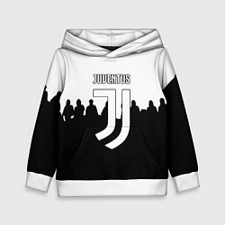 Толстовка-худи детская Ювентус команды, цвет: 3D-белый