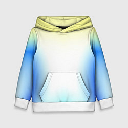 Толстовка-худи детская Color yellow blue white, цвет: 3D-белый
