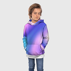 Толстовка-худи детская Color multicolored gradient, цвет: 3D-белый — фото 2