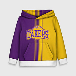 Толстовка-худи детская NBA Lakers LA, цвет: 3D-белый