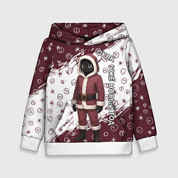 Толстовка-худи детская Окак - уже новый год, цвет: 3D-белый