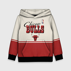 Толстовка-худи детская NBA Chicago Bulls vintage, цвет: 3D-черный