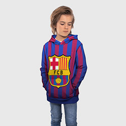 Толстовка-худи детская Barcelona, цвет: 3D-синий — фото 2
