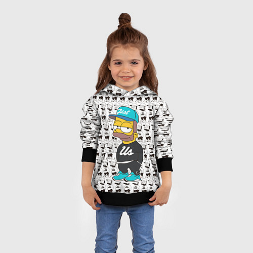 Детская толстовка Bart Just Us / 3D-Черный – фото 4