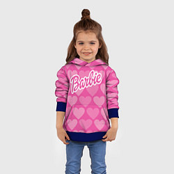 Толстовка-худи детская Barbie, цвет: 3D-синий — фото 2