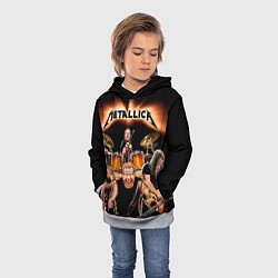 Толстовка-худи детская Metallica Band, цвет: 3D-меланж — фото 2