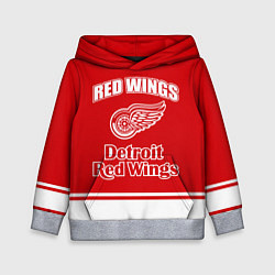 Толстовка-худи детская Detroit red wings, цвет: 3D-меланж