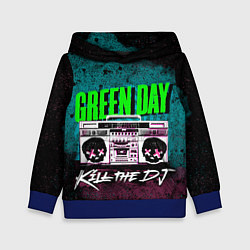 Толстовка-худи детская Green Day: Kill the DJ, цвет: 3D-синий