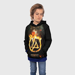 Толстовка-худи детская Linkin Park: Burning the skies, цвет: 3D-синий — фото 2