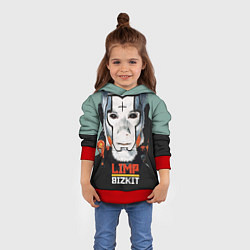 Толстовка-худи детская Limp Bizkit: Faith Face, цвет: 3D-красный — фото 2