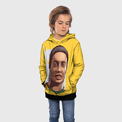 Толстовка-худи детская Ronaldinho Art, цвет: 3D-черный — фото 2