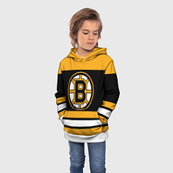 Толстовка-худи детская Boston Bruins, цвет: 3D-белый — фото 2
