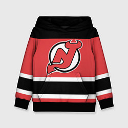 Толстовка-худи детская New Jersey Devils, цвет: 3D-черный