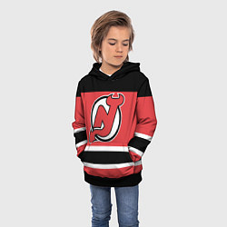 Толстовка-худи детская New Jersey Devils, цвет: 3D-черный — фото 2