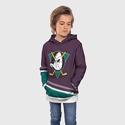 Толстовка-худи детская Anaheim Ducks Selanne, цвет: 3D-белый — фото 2