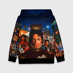 Толстовка-худи детская Michael Jackson: Pop King, цвет: 3D-черный