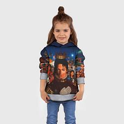 Толстовка-худи детская Michael Jackson: Pop King, цвет: 3D-меланж — фото 2