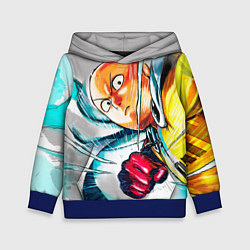Толстовка-худи детская One Punch Man Rage, цвет: 3D-синий