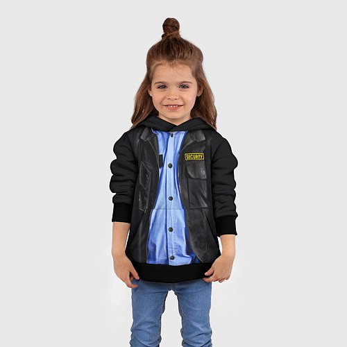 Детская толстовка Форма SECURITY / 3D-Черный – фото 4