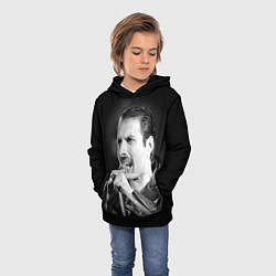 Толстовка-худи детская Фредди Меркьюри, цвет: 3D-черный — фото 2