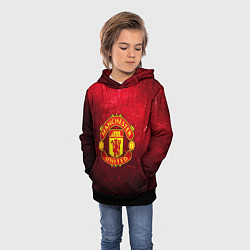 Толстовка-худи детская Манчестер Юнайтед, цвет: 3D-черный — фото 2