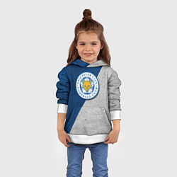Толстовка-худи детская Leicester City FC, цвет: 3D-белый — фото 2