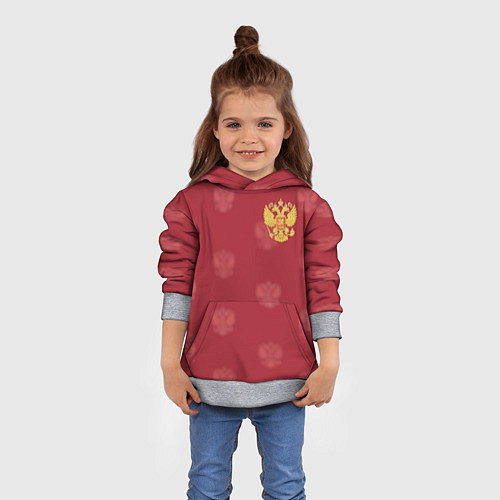 Детская толстовка Сборная России по футболу / 3D-Меланж – фото 4