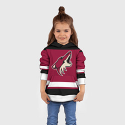 Толстовка-худи детская Arizona Coyotes, цвет: 3D-белый — фото 2