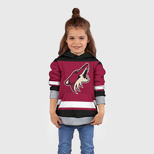 Детская толстовка Arizona Coyotes / 3D-Меланж – фото 4