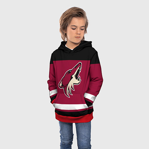 Детская толстовка Arizona Coyotes / 3D-Красный – фото 3