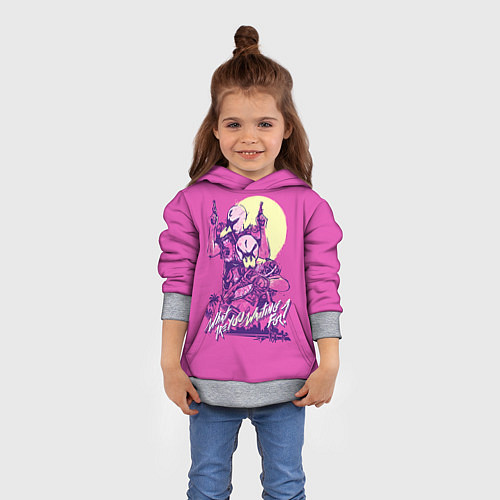 Детская толстовка What are you waiting for? / 3D-Меланж – фото 4