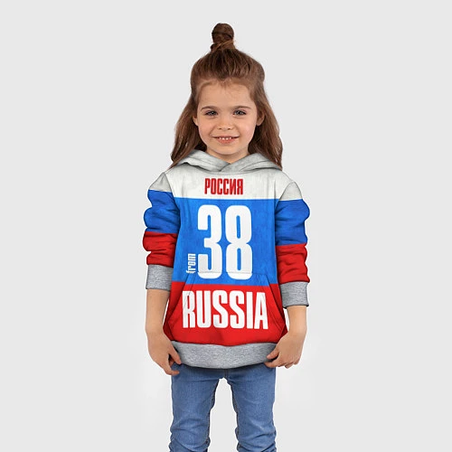 Детская толстовка Russia: from 38 / 3D-Меланж – фото 4