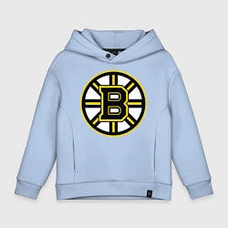 Толстовка оверсайз детская Boston Bruins, цвет: мягкое небо