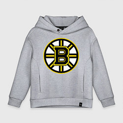 Толстовка оверсайз детская Boston Bruins, цвет: меланж